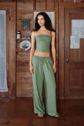 Everyday Linen Pant - Fern