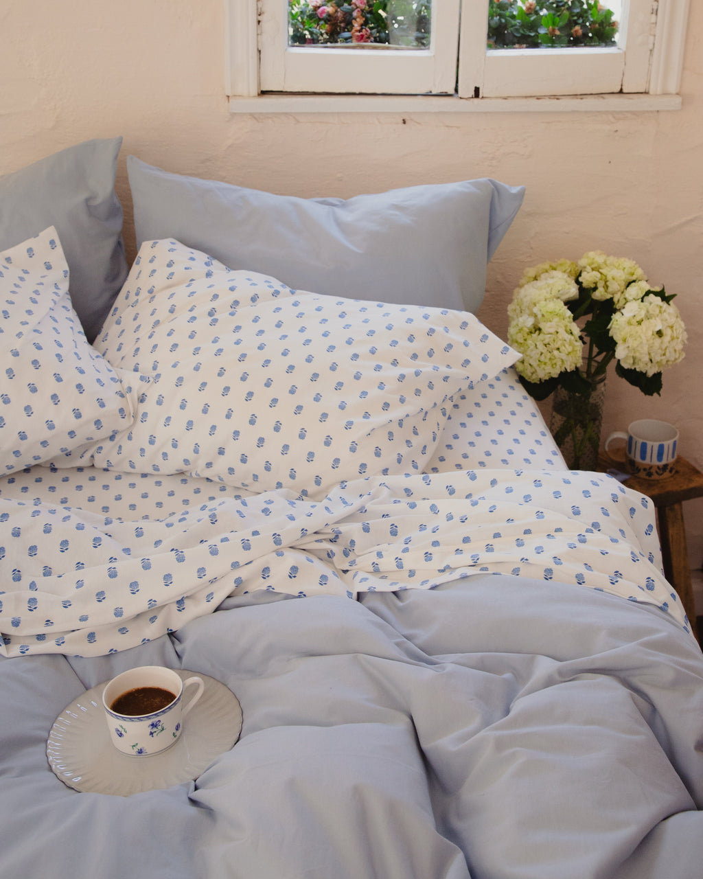 Jersey Sham Set - Chambray Blue