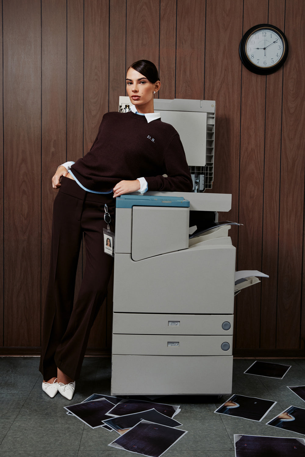 The Low Rise Executive Pant - Brown Bear