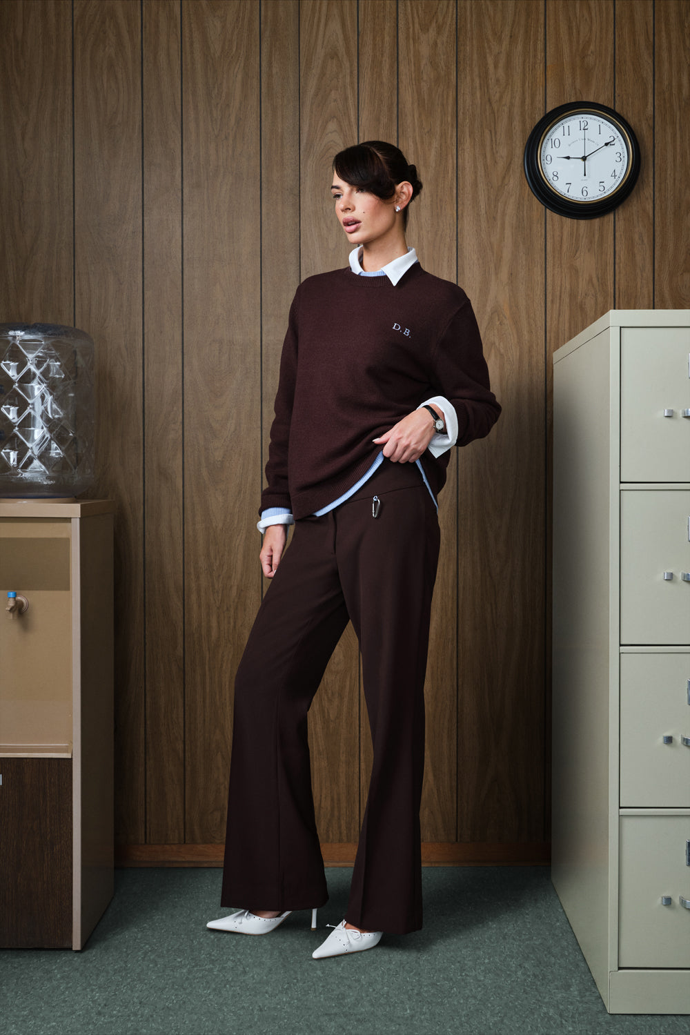 Double Layered Sweater - Brown Bear