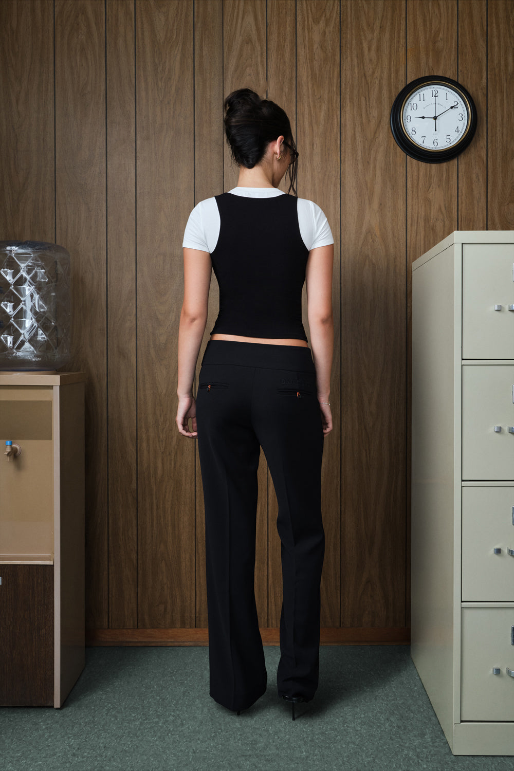 The Low Rise Executive Pant - True Black
