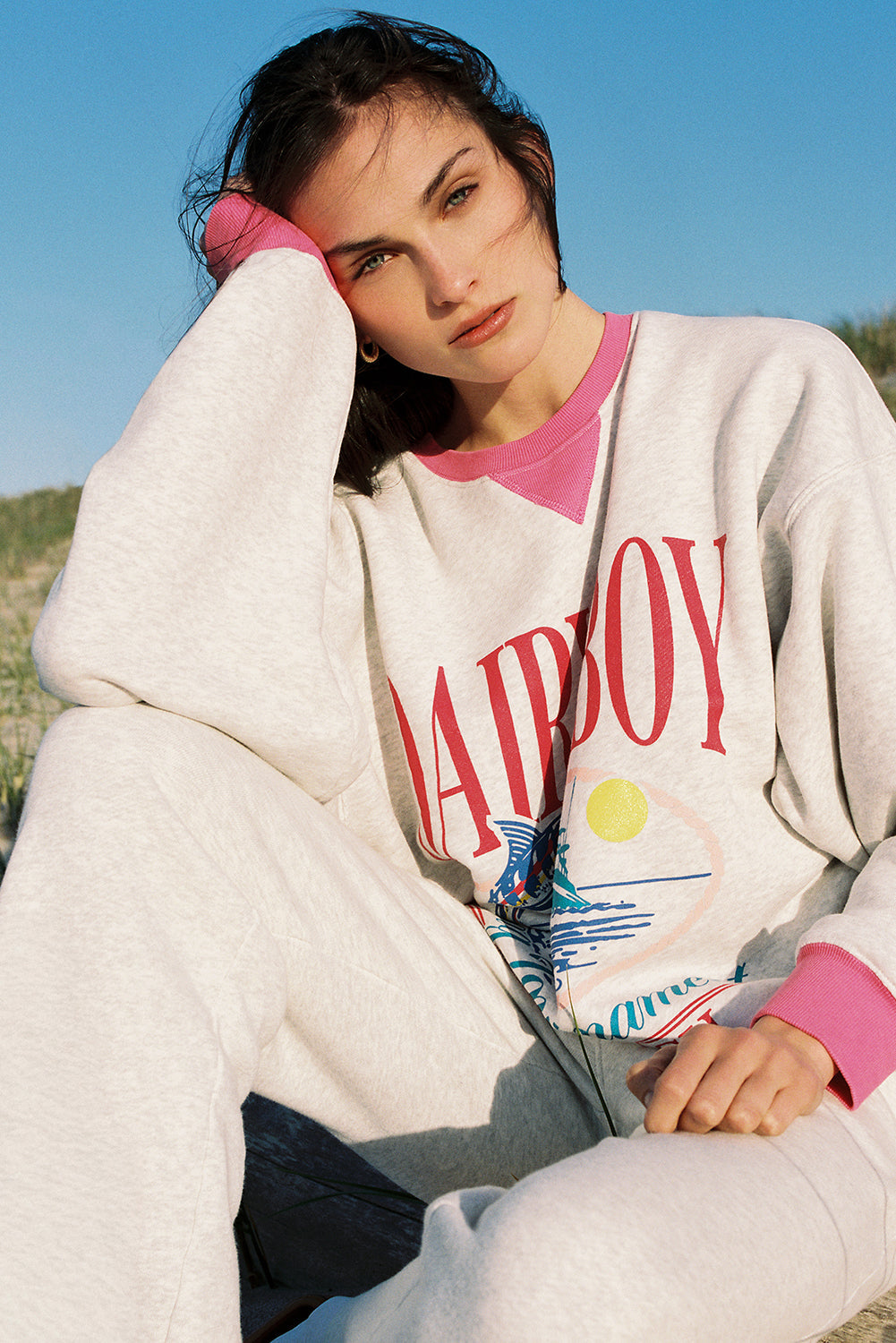 Biggest Catch Crewneck - Heather Grey