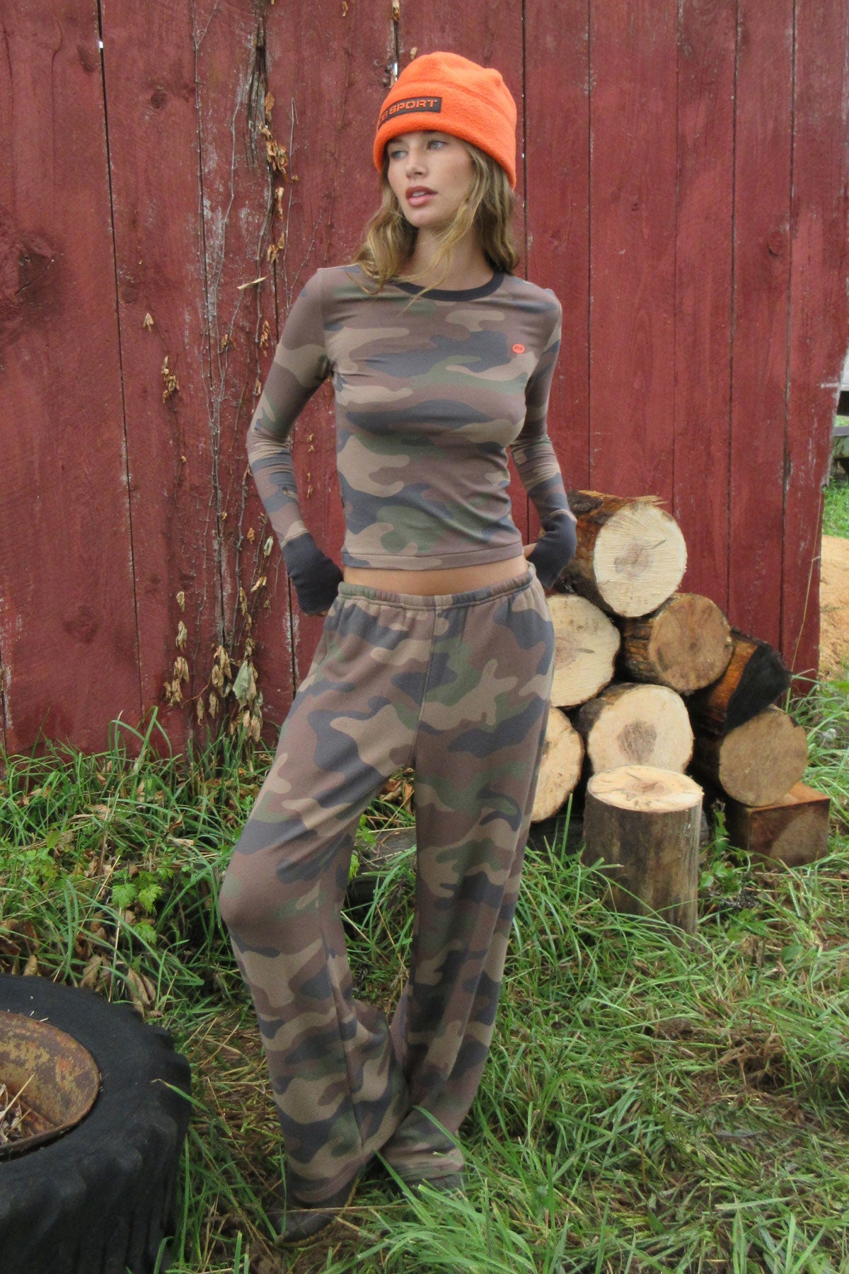 The Everyday Long Sleeve Tee - Decoy Camo in Earth