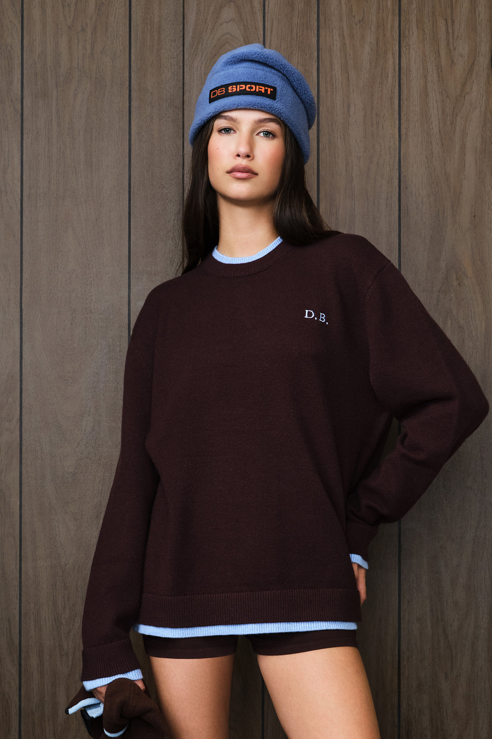 Double Layered Sweater - Brown Bear