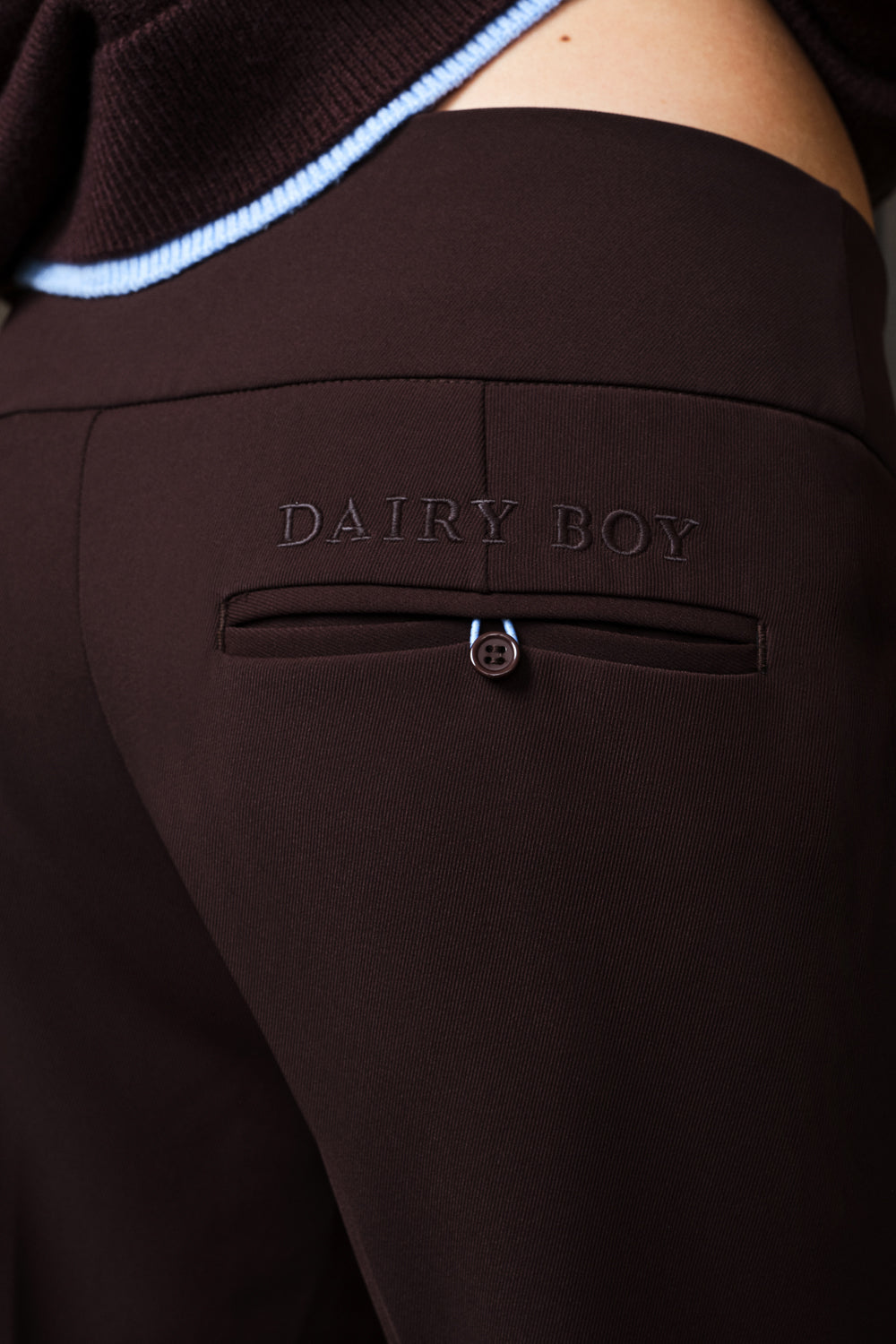 The Low Rise Executive Pant - Brown Bear