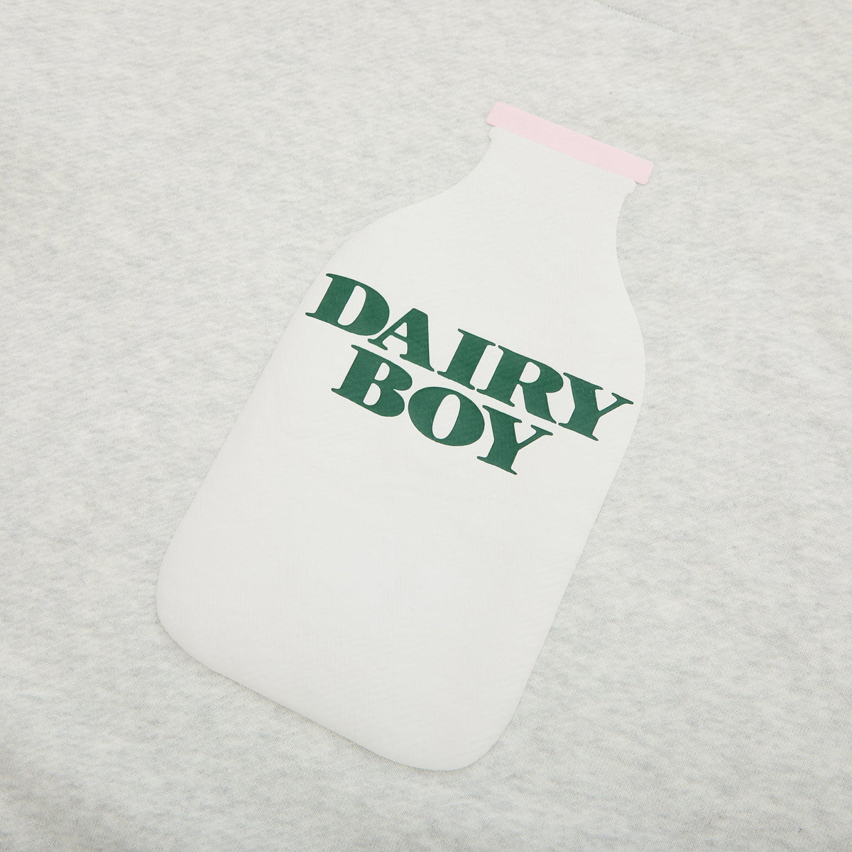 Milk Bottle Crewneck - Heather Grey