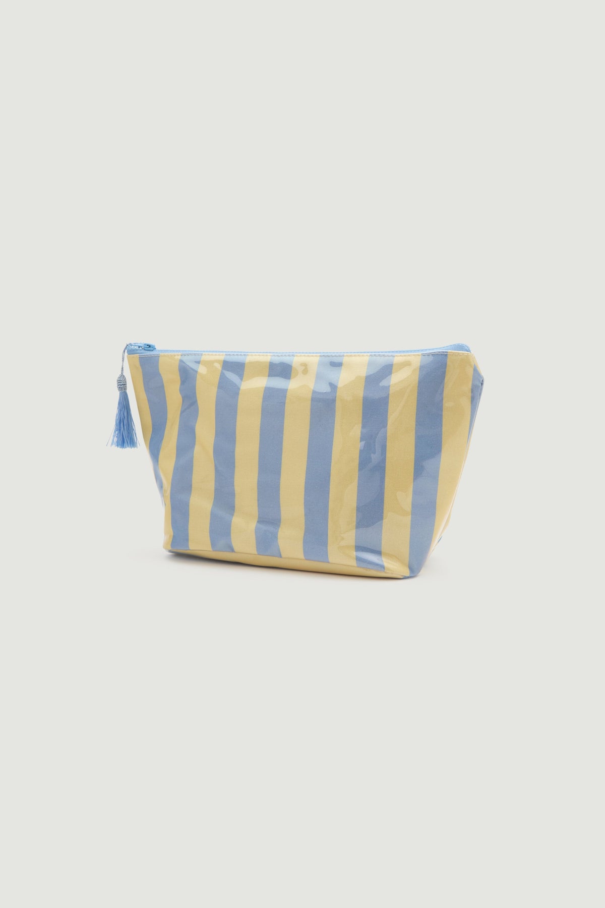 Cashmere Makeup Bag - Bluebird Stripe