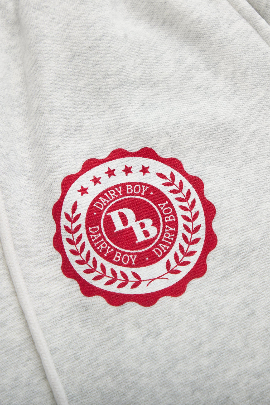 Study Break Straight Leg Sweatpants - Heather Grey/Barn Red
