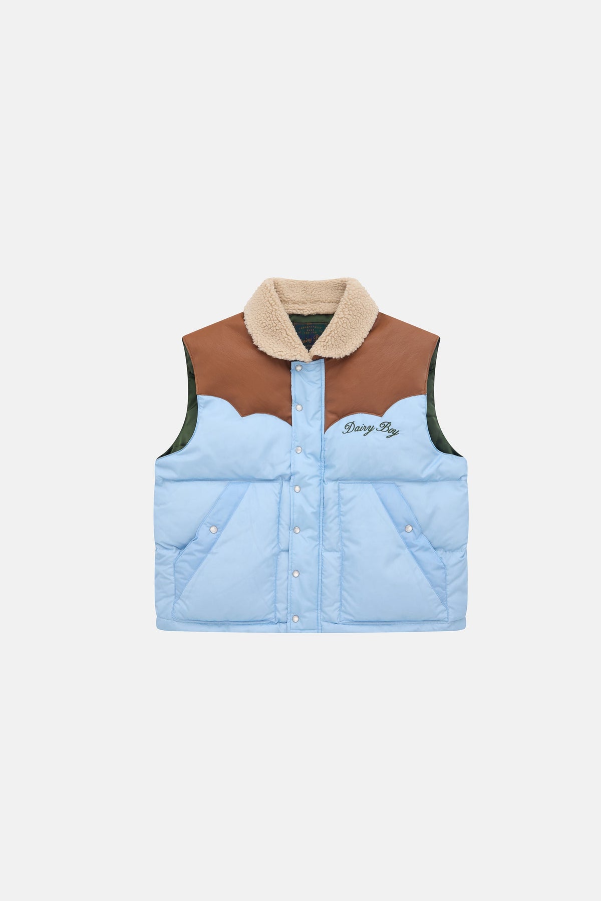 Mountain Puffer Vest - Sky Blue