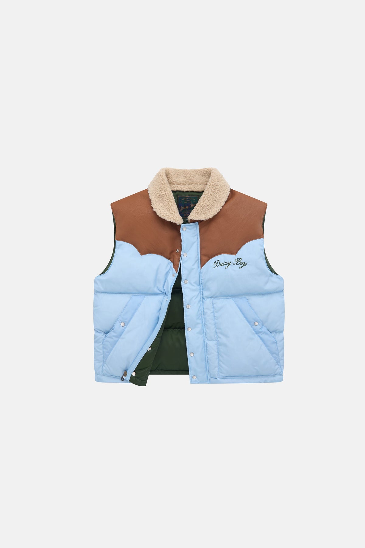 Mountain Puffer Vest - Sky Blue