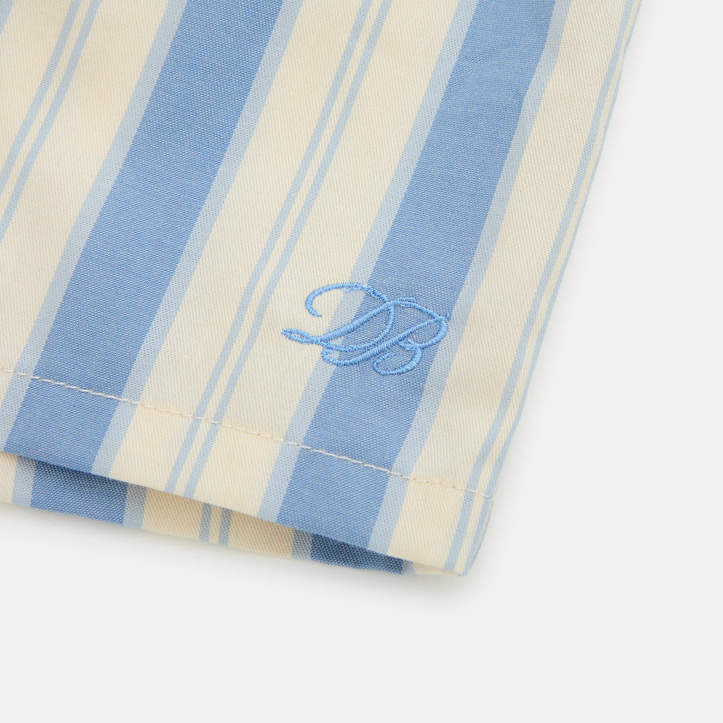 Garden Bed Boxer Shorts - Blue Pinstripe