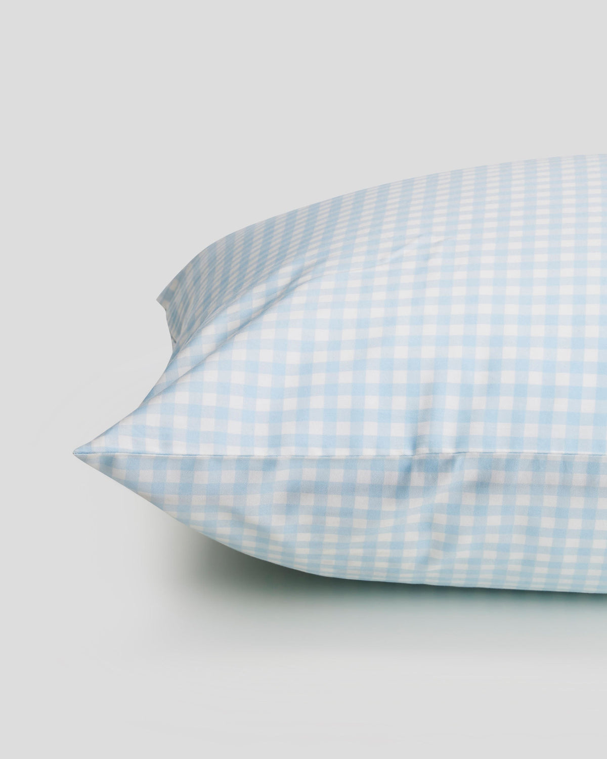 Gingham Duvet Set - Powder Blue