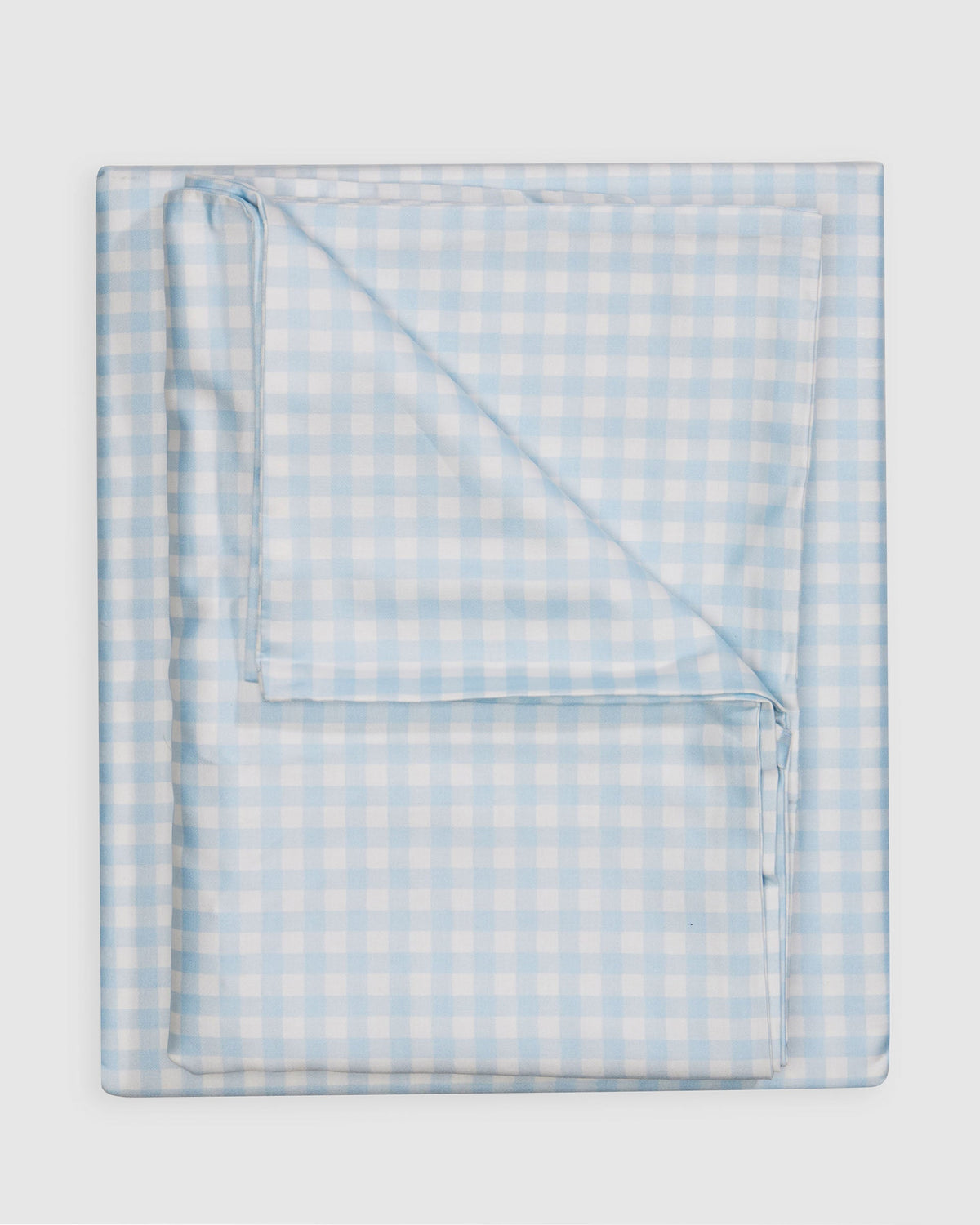 Gingham Duvet Set - Powder Blue
