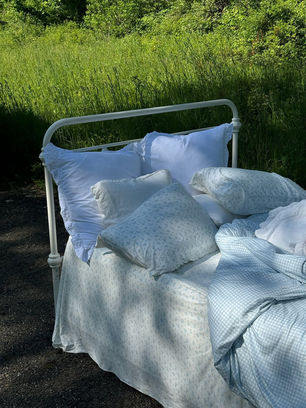 Floral Sheet Set - Powder Blue