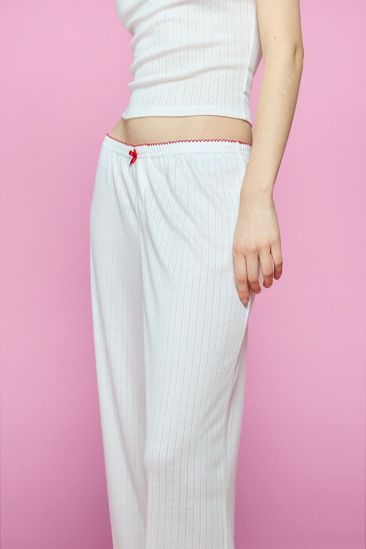 Pointelle Sleep Pant - Cupid