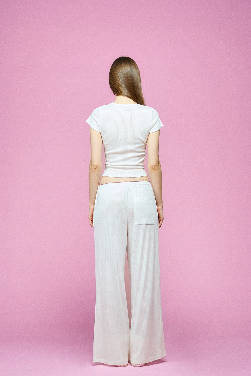 Pointelle Sleep Pant - Cupid