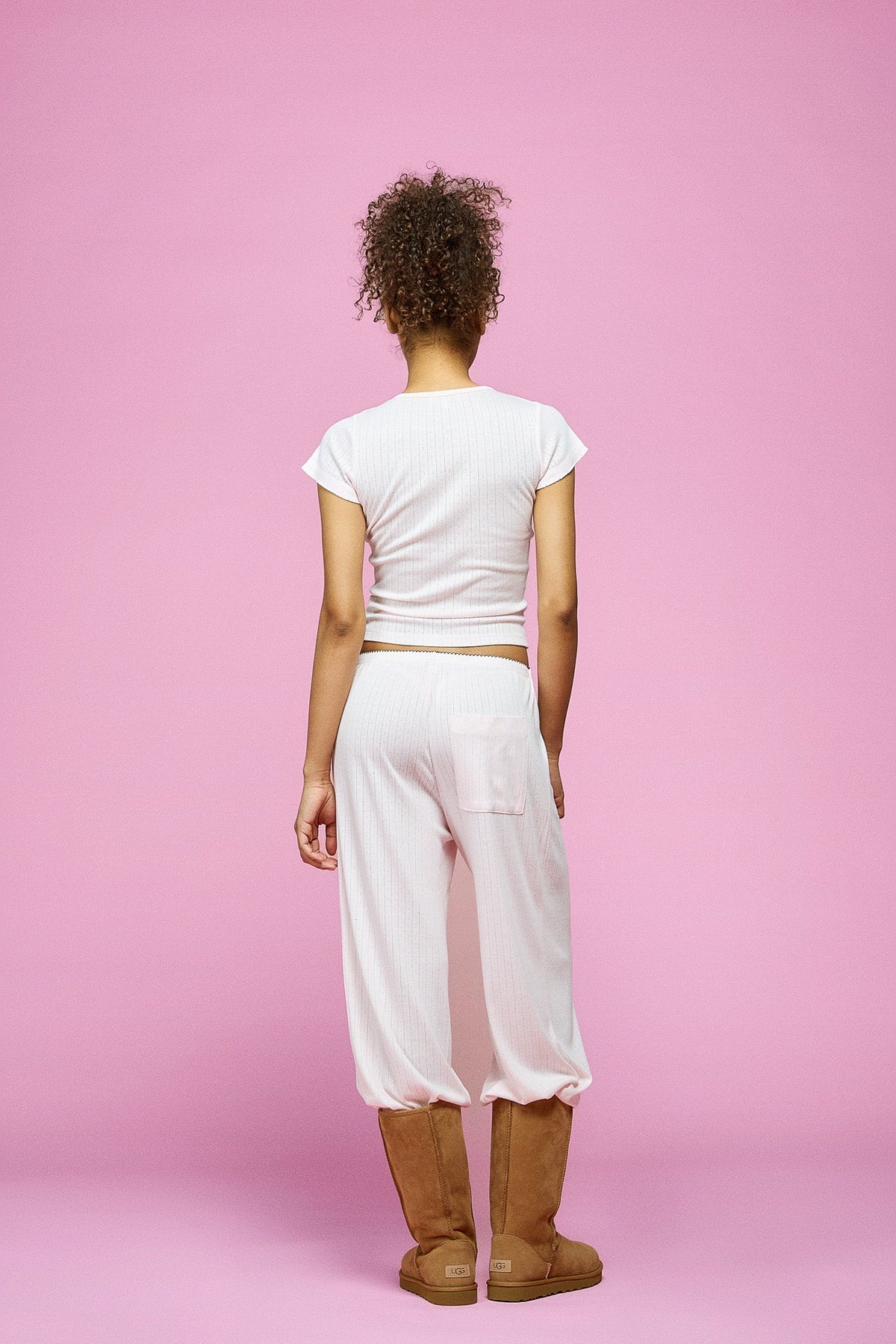 Pointelle Sleep Tee - Blush